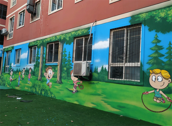 幼兒園墻噴繪如何做？